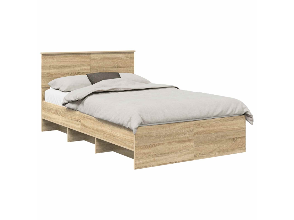 Estrutura da Cama Carvalho Sonoma 120 X 123 Cm MAISON EXCLUSIVE
