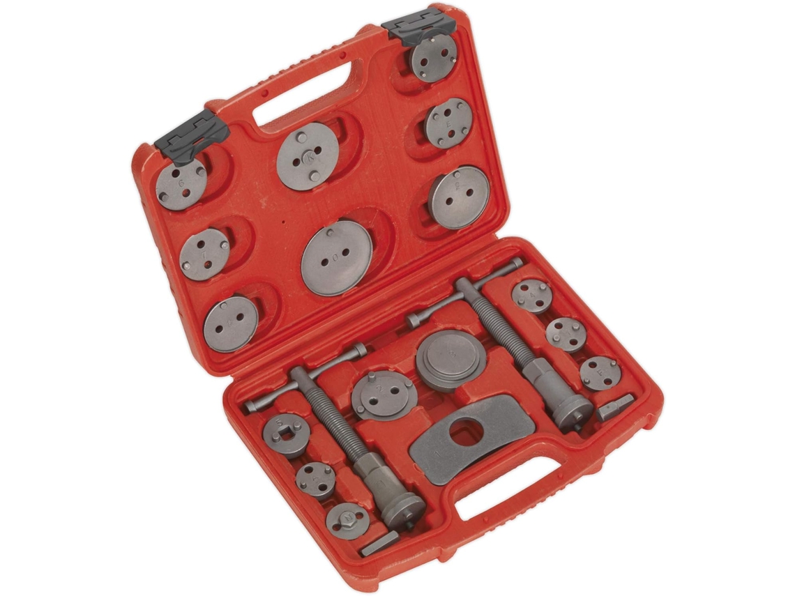 Kit De Ferramentas Para Enrolamento Do Pistão De Freio Vs0282, 21 Peças - Vermelho