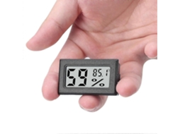 Mini Higrômetro E Termômetro Digital Para Monitoramento De Umidade Interna Com Sensor De Temperatura Em Fahrenheit ()