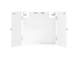 Vidaxl Armário Para Dartboard Ede Branco Brilhante