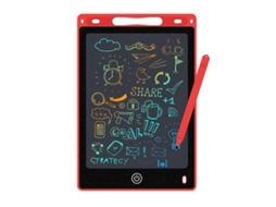 Tablet Eletrônico Lcd para Escrita À Mãoprancheta de Desenho + Pincel Grosso 21,5 Cm, Cor Bordô com Caixa de Presente CHENNNLS