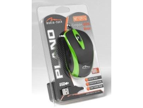 Rato Com Fio  Mt1091g - Verde E Preto