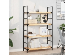2 Pcs Estante Parede | Prateleira De Parede | Estante Flutuante 100x30x4cm Acácia Maciça Não Tratada