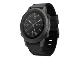 Bracelete para Garmin Marq Commander couro fivela de aço preto XIAOMOYU (22mm)