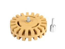 Roda de Borracha com Dentes Zigzag para Lixar e Polir 100mm 4 polegadas (ponta)