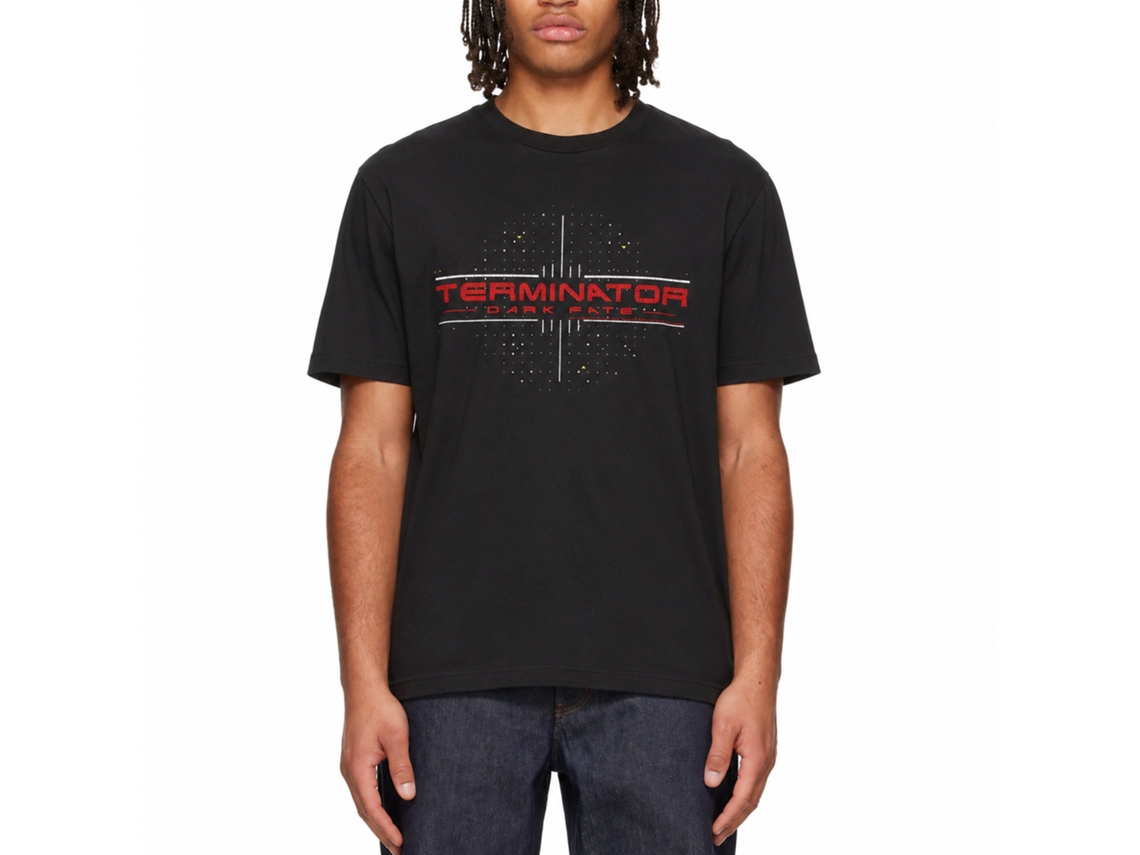 Rockinstone Terminator Dark Fate Dark Fate Black Adult T-shirt Size:l