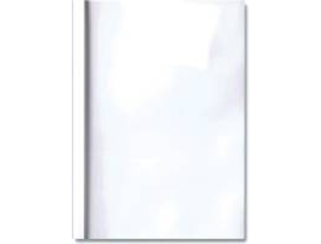 Capa Térmica De Encadernação Pvc + Cartolina Lombada 4mm Branca