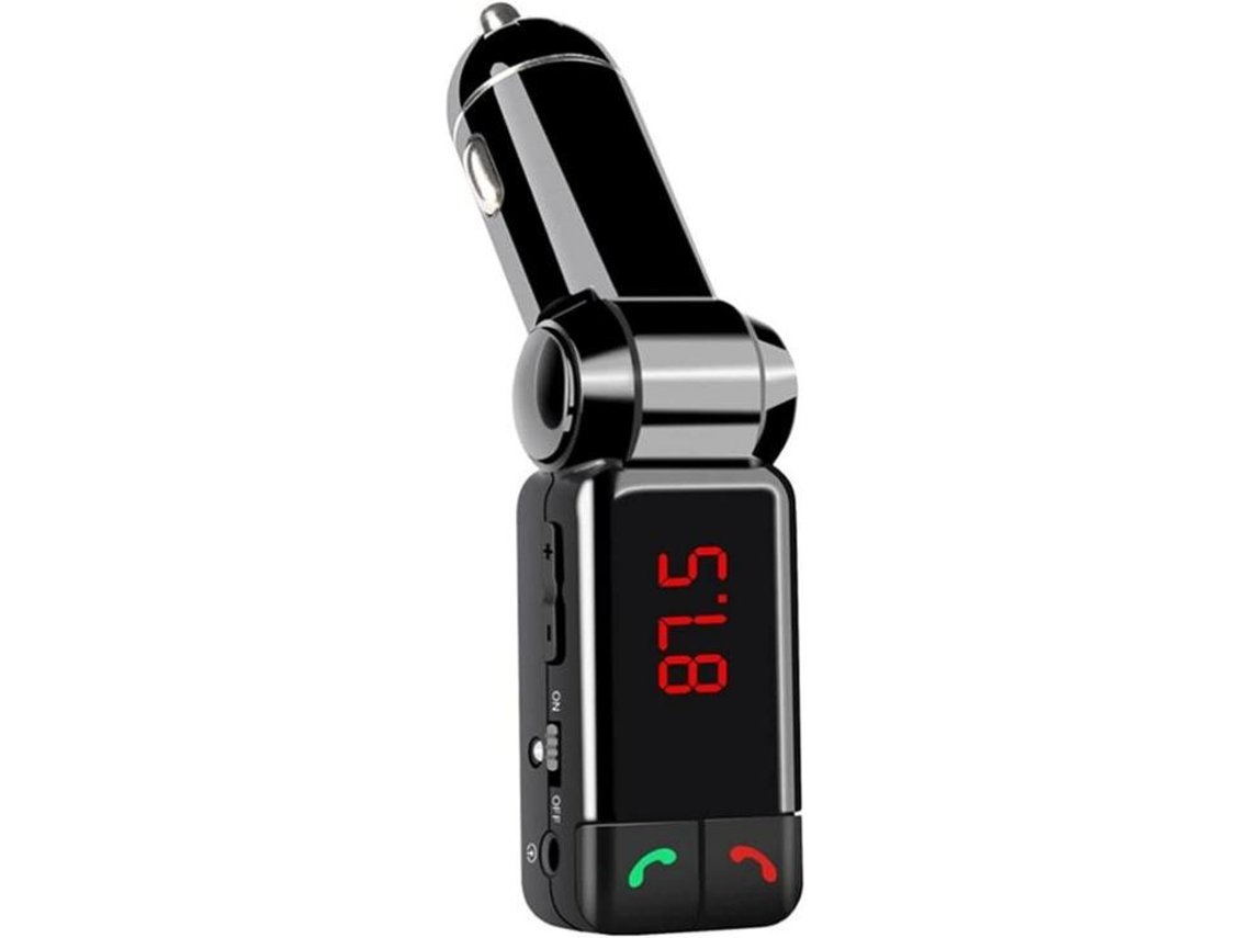 Transmissor Fm Bluetooth Yizhood Bc06 Hands Free Aux Mp3 Dual Usb Preto