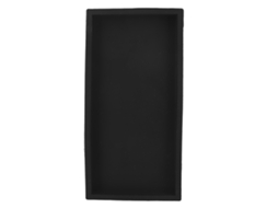 Tabuleiro De Silicone Para Cozinha E Cosméticos Armazenamento Preto Pequeno