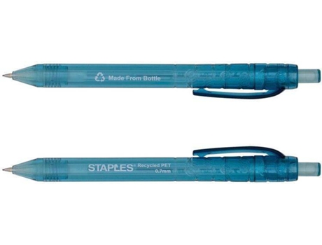 Lapiseira Feita de Garrafa, Plástico Reciclado, Mina HB de 0,7 mm, Azul