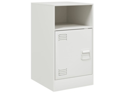 Cabeceira Mesa 34,5x39x62 Cm Aço Branco MAISON EXCLUSIVE