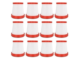 12pçs filtro de substituição para xiaomi deerma vc01, acessórios de aspirador de pó portátil, filtros hepa, peças de aspirador doméstico