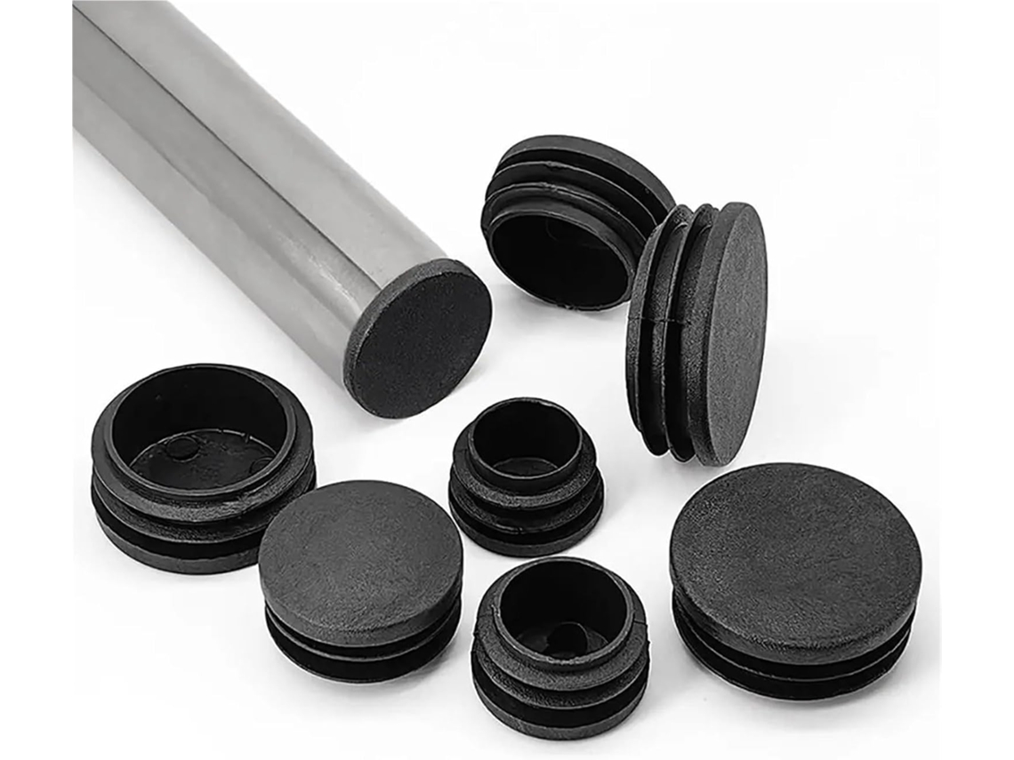 Conjunto De 10 Tampões Inserção Para Pés Móveis, Em Aço,