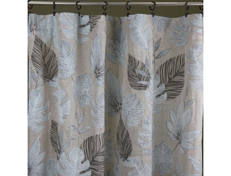 Cortina Transparente de Linho com Bainha Ou Ilhós Cinza Antracite 150X250 Cm SUD ETOFFE