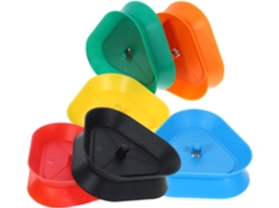Conjunto De 6 Porta-cartas Triangulares Em Abs Fáceis De Usar, Ideais