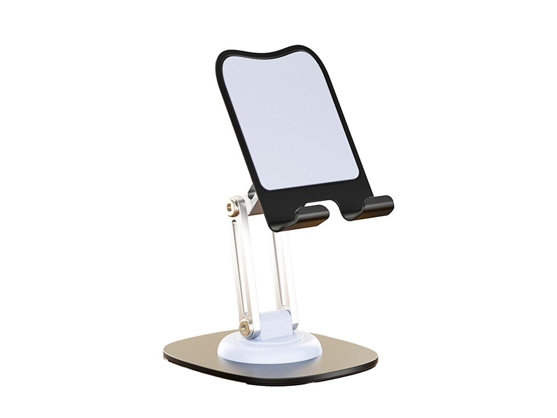 Suporte de Mesa Celular com Rotação 360° em Metal, Multiuso, Durável, Acessórios AQUAFORGE