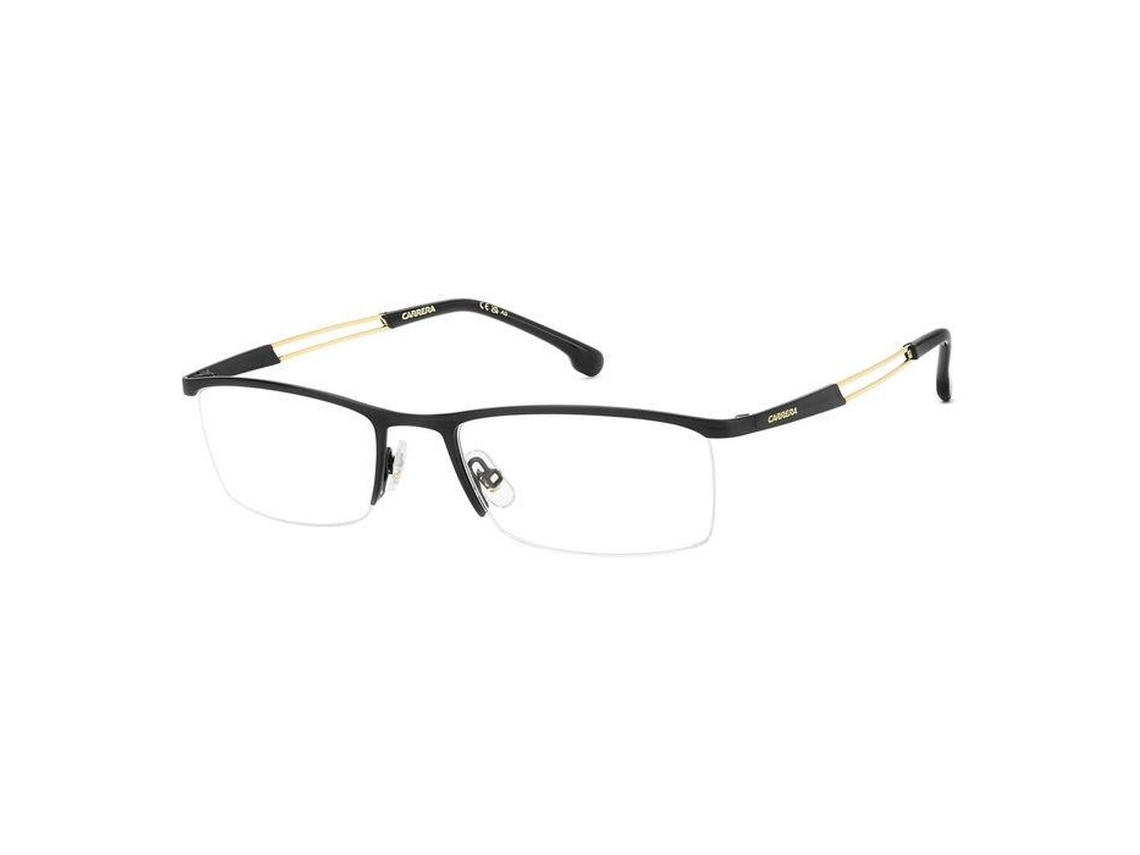 Armação de óculos de grau masculina Carrera Carrera-8901-i46f419 (preta - metal - 140 mm - Ø 54 mm)