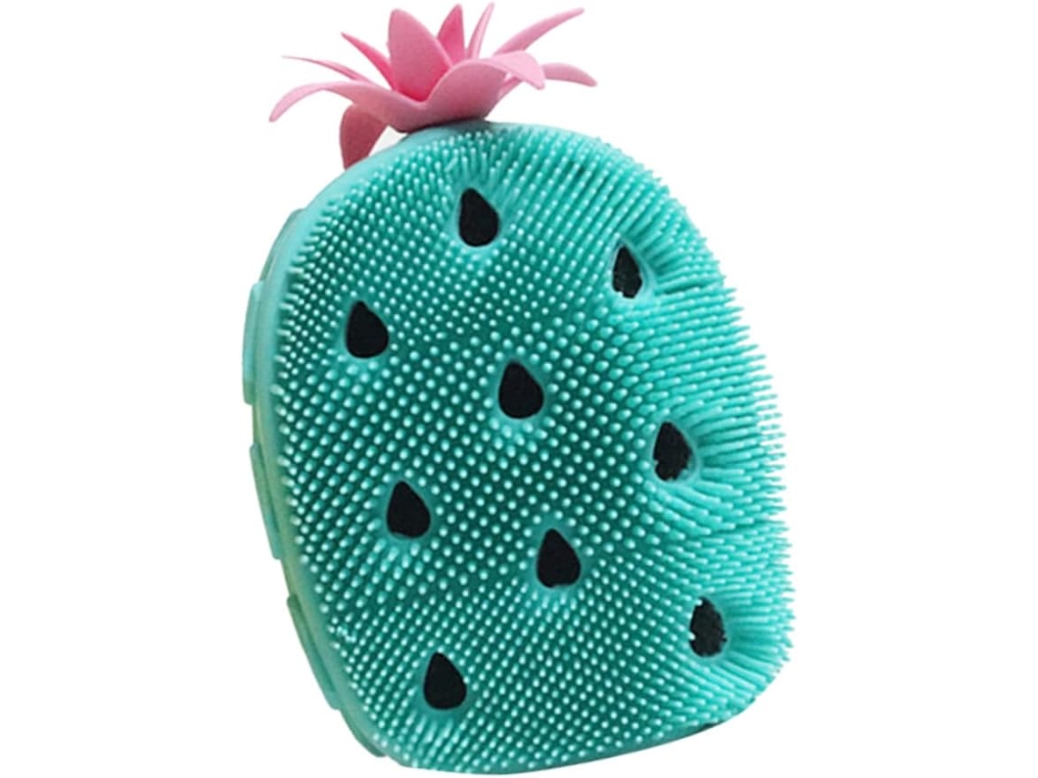 Escova De Banho Silicone Mikinona Com Estampa Abacaxi, Ferramenta De Massagem Corporal Esfoliante, Esponja De Banho