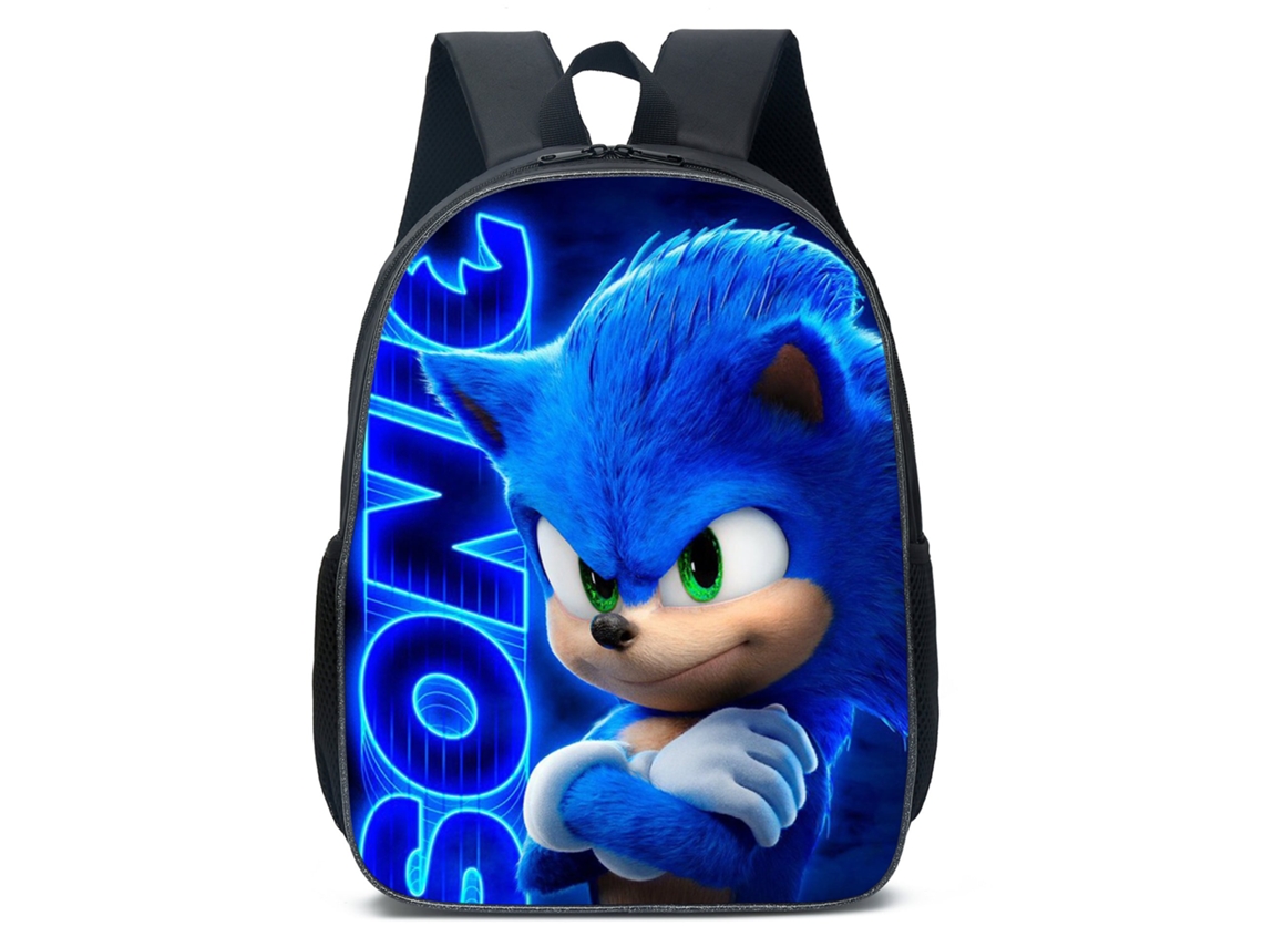 Mochila Grande para Estudantes com Estampa de Personagem, Azul BRILVIBERA