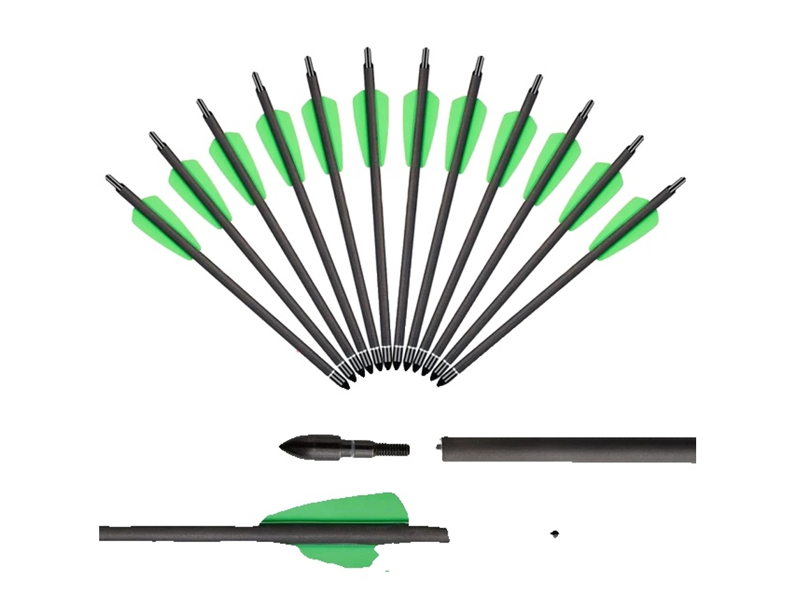 Flechas De Carbono, Comprimento De 75 Polegadas, Compatibilidade Com O Sistema Cobra,36 Pcs Oem