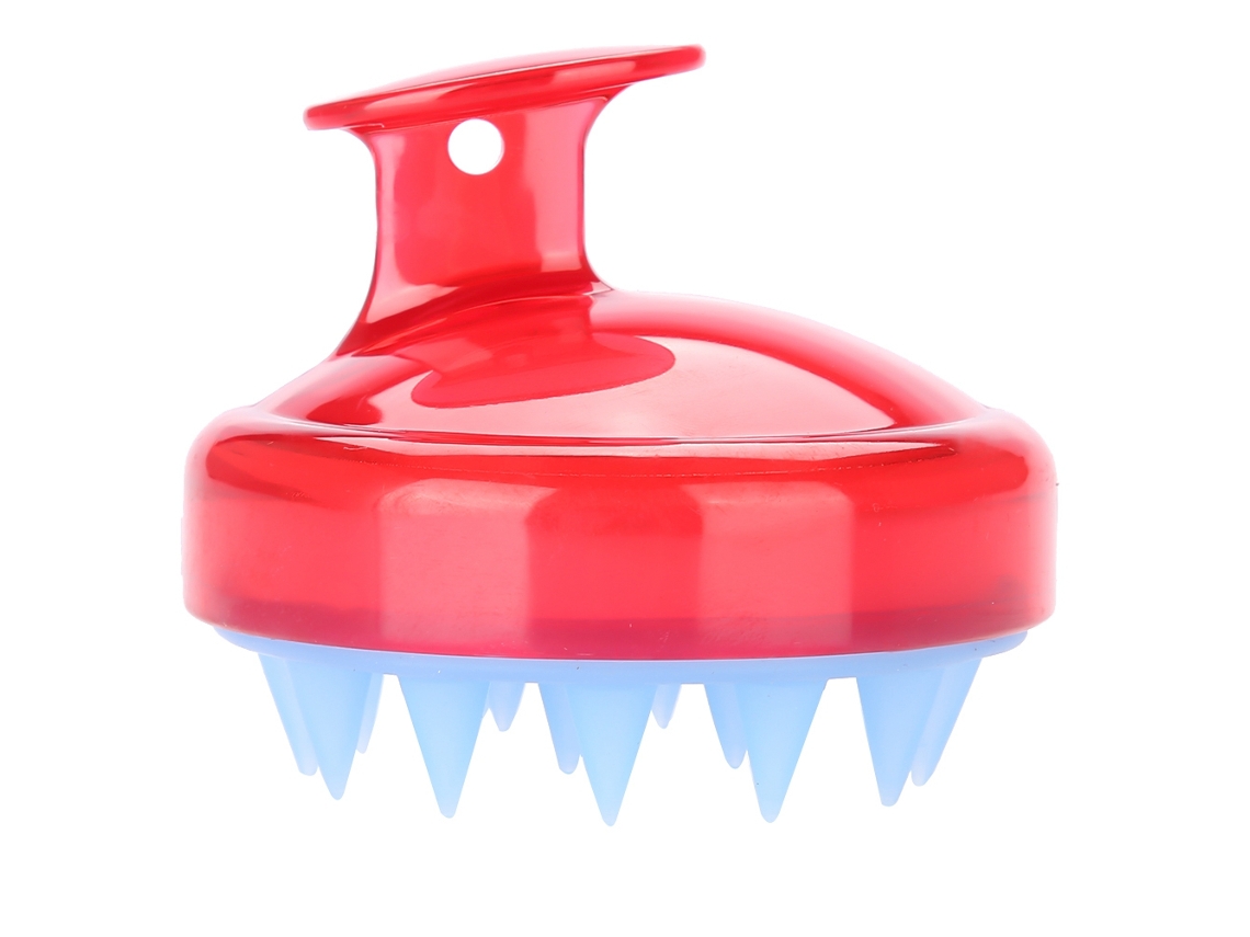 2026 cepillo de Massagem Capilar de Silicone para Shampoo, Banho, Lavar Cabelo, Scrubber Vermelho