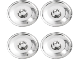 De 4 Tampas De Aço Inoxidável Para Panelas, Versáteis Para Frigideiras, Panelas De Refogar E Outros Utensílios De Gokoco