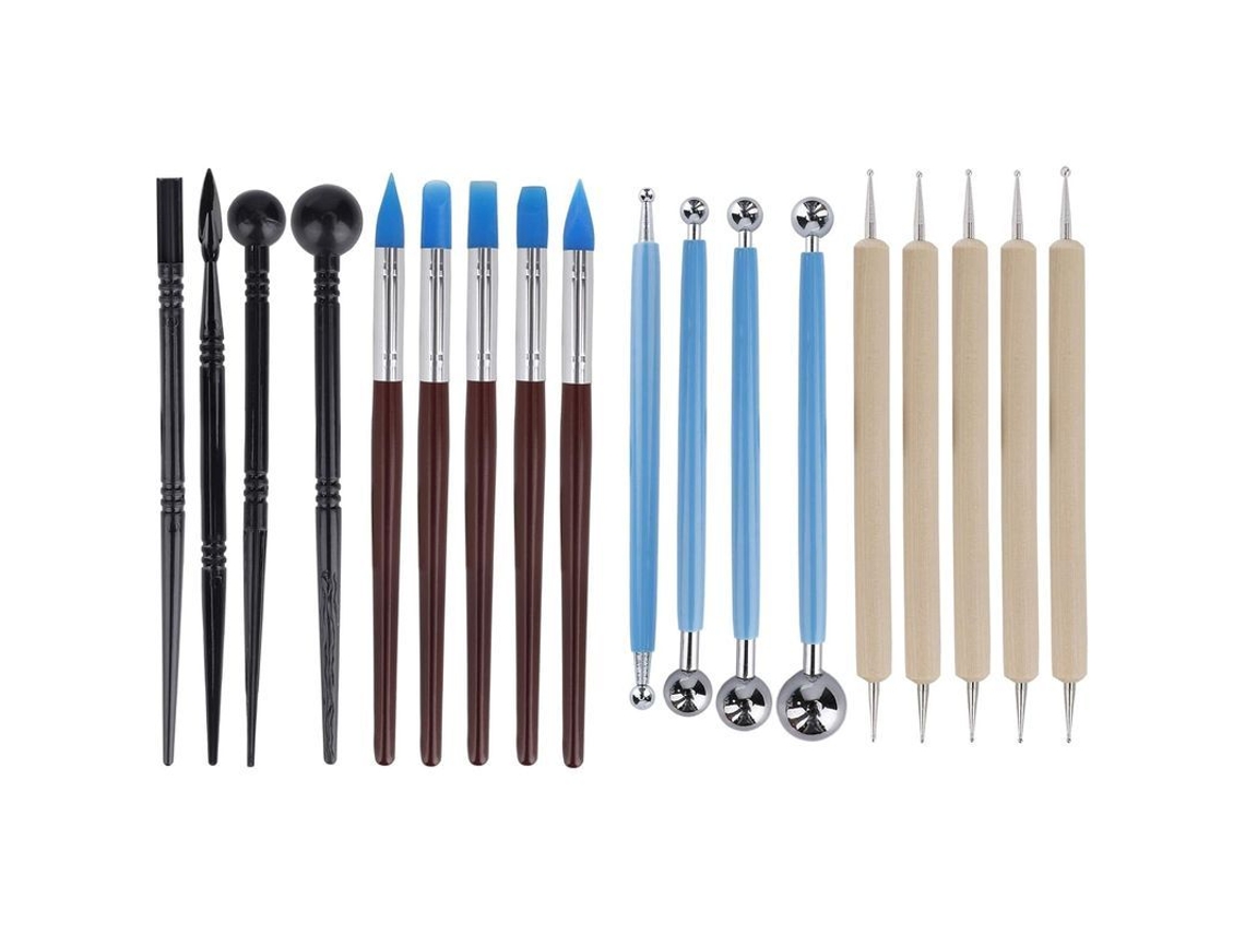 Ferramentas De Modelagem De Argila Polimérica Conjunto De Ferramentas Para Escultura E Manufaturas Com Estojo