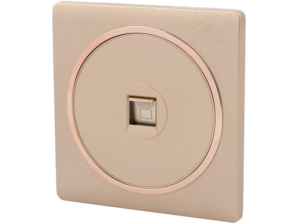 Painel de Montagem Parede para Tomada Rede Rj45 8p8c Calibre Único Computador, 88 Mm X 86 CHABERLU