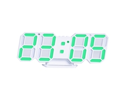 HYMNORA Relógio Digital Led 3d Com Alarme, Brilho Automático, Função Soneca, Data, Temperatura E Luz Noturna Moderna