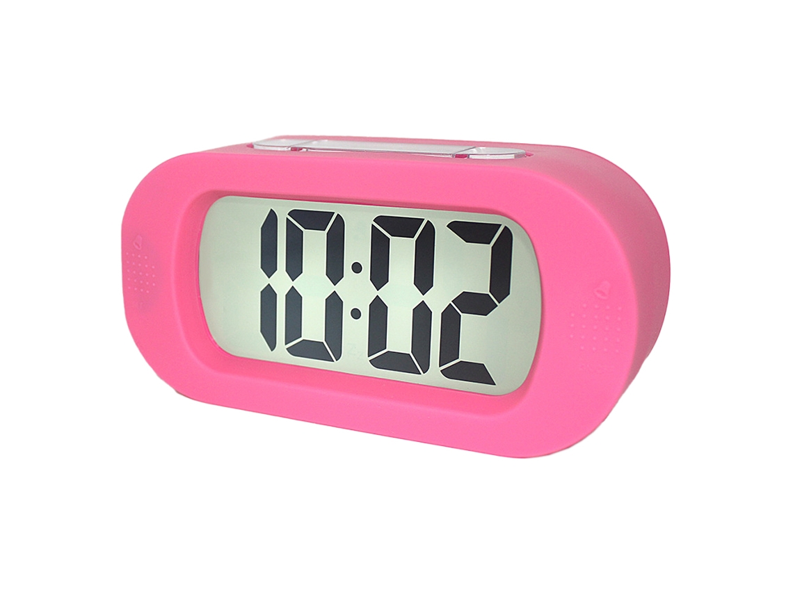 Despertador de Cabeceira de Mesa Digital Silencioso Lcd com Tela Grande e Luz