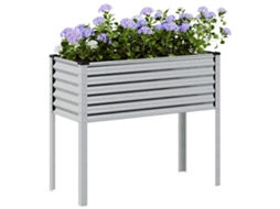 Vidaxl Vaso De Jardim 100x45x90 Cm Aço Galvanizado