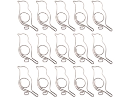 Clips De Papel Hanabass Em Metal, Formato De Pássaro, Pacote Com 20 Unidades, Criativos E Duráveis Para Decoração