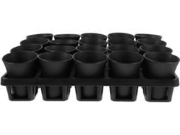 Vaso Inicial com 20 Furos, Kit de Vasos de Plástico para Suculentas e Ervas, Reutilizável e para Jardim e Varanda CHABERLU