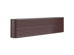 Vaso de jardim VIDAXL Marrom Aço (260x40x68cm)