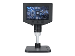 Microscópio digital 4.3 polegadas 1080p, câmera de inspeção 1x-1000x com 8 LEDs para reparo eletrônico e colecionadores S/MARCA
