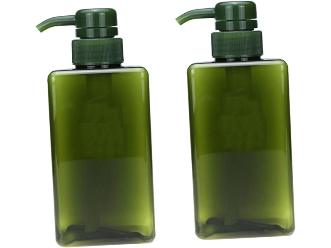 De 2 Frascos Transparentes Com Bomba Dosadora Para Viagem, Ideais Para Shampoo E Loções Cosméticas.