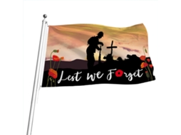 Bandeira Dia Memória Poliéster Heróis
