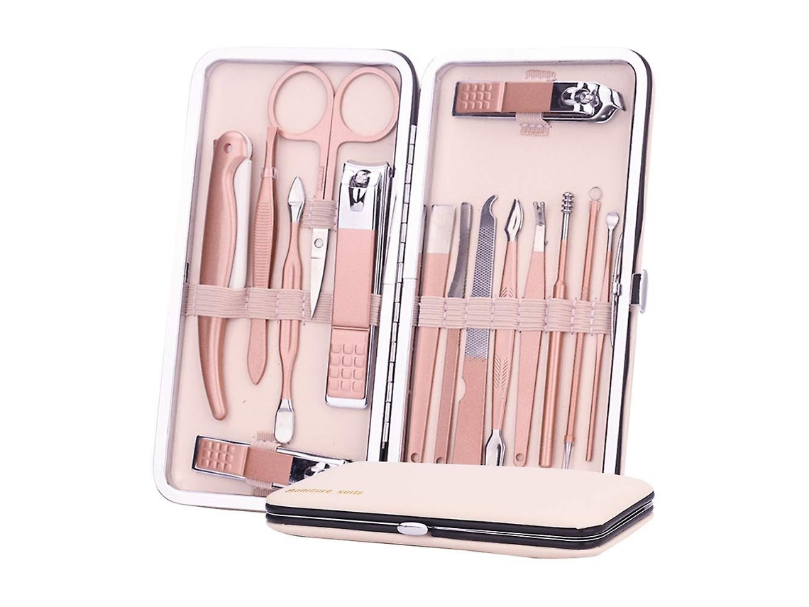 Conjunto De Viagem Para Cuidados Com Cortadores De Unhas Com 16 Peças Aquaforge