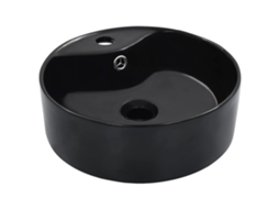 Lavatã³rio Com Extravasamento 36x13 Cm Cerã¢mica Preto DKD HOME DECOR
