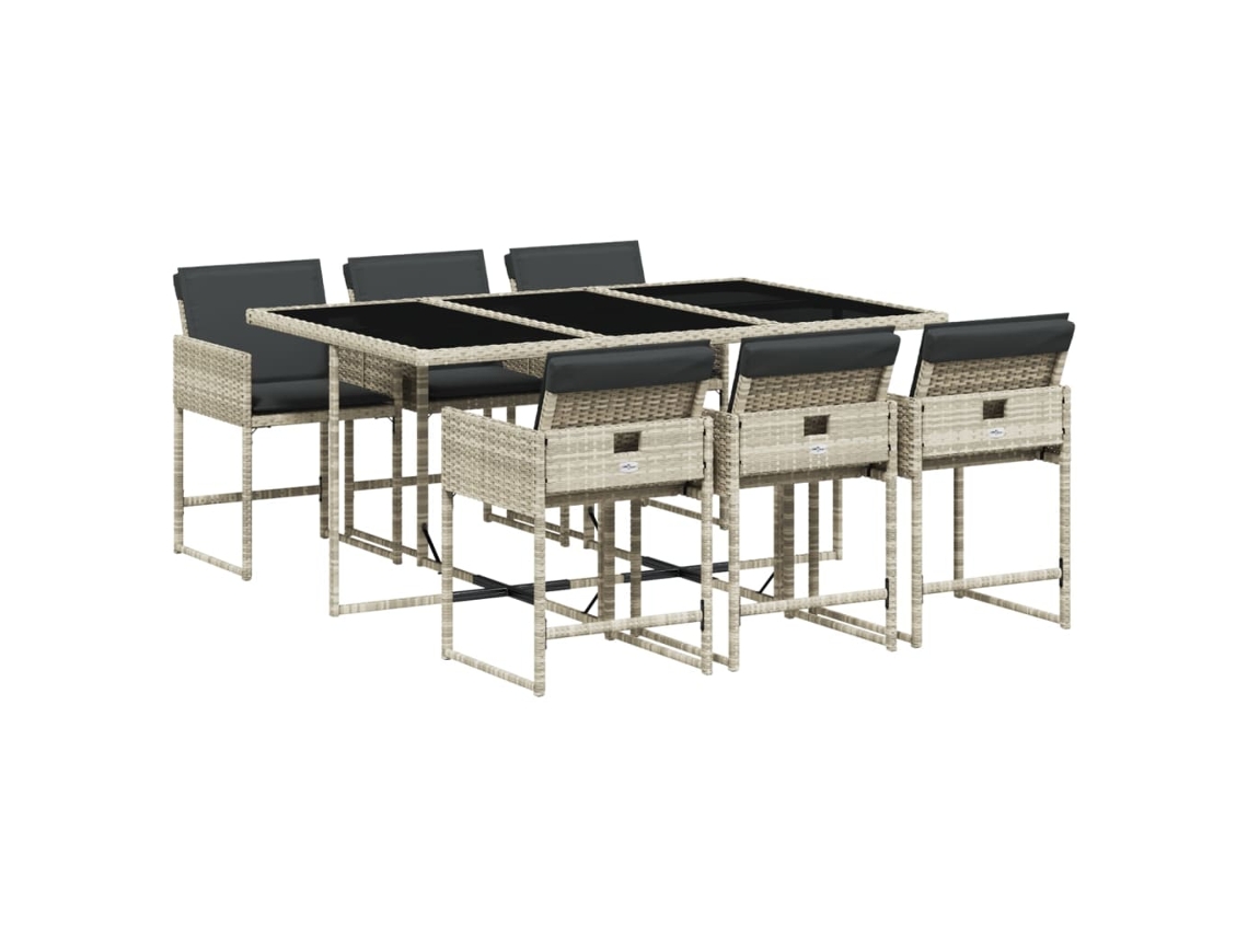 Garden Dining Set, Garden Dining Sets Vidaxl Cinzeto Rattan / Vime (n/a)