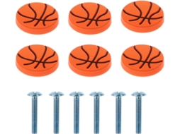 Puxadores Infantis Anticolisão Iplusmile, Com Design De Bola Basquete, Feitos De Liga Zinco E Borracha, Práticos Para