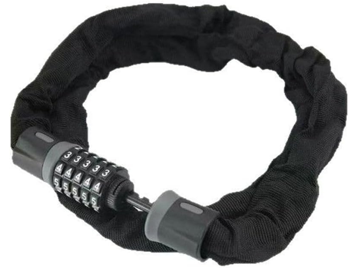 Cadeado De Corrente Para Bicicleta Com Combinação De 5 Dígitos