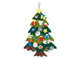 Árvore de Natal de Feltro Nova LINE artesanal DIY com 32 adornos S/MARCA