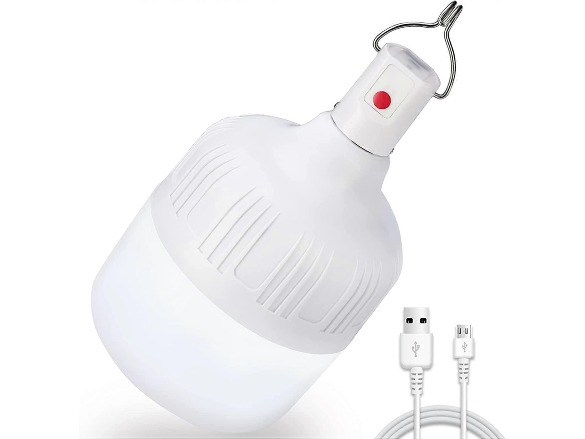 Rebe-lanterna De Camping Led Recargável 60w 5000 Lúmens 5 Modos De Iluminação Ajustáveis Com Função Power Bank E Gancho Portátil