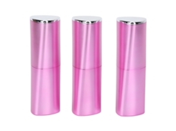 Conjunto de 3 tubos triangulares vazios para bálsamo labial (faça você mesmo)