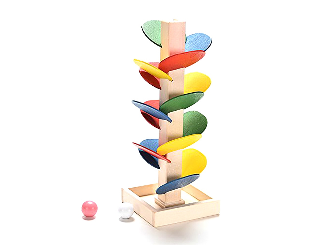 Quebra-cabeça De Árvore De Madeira Brinquedo Educacional Com Bolinhas De Mármore Para Crianças