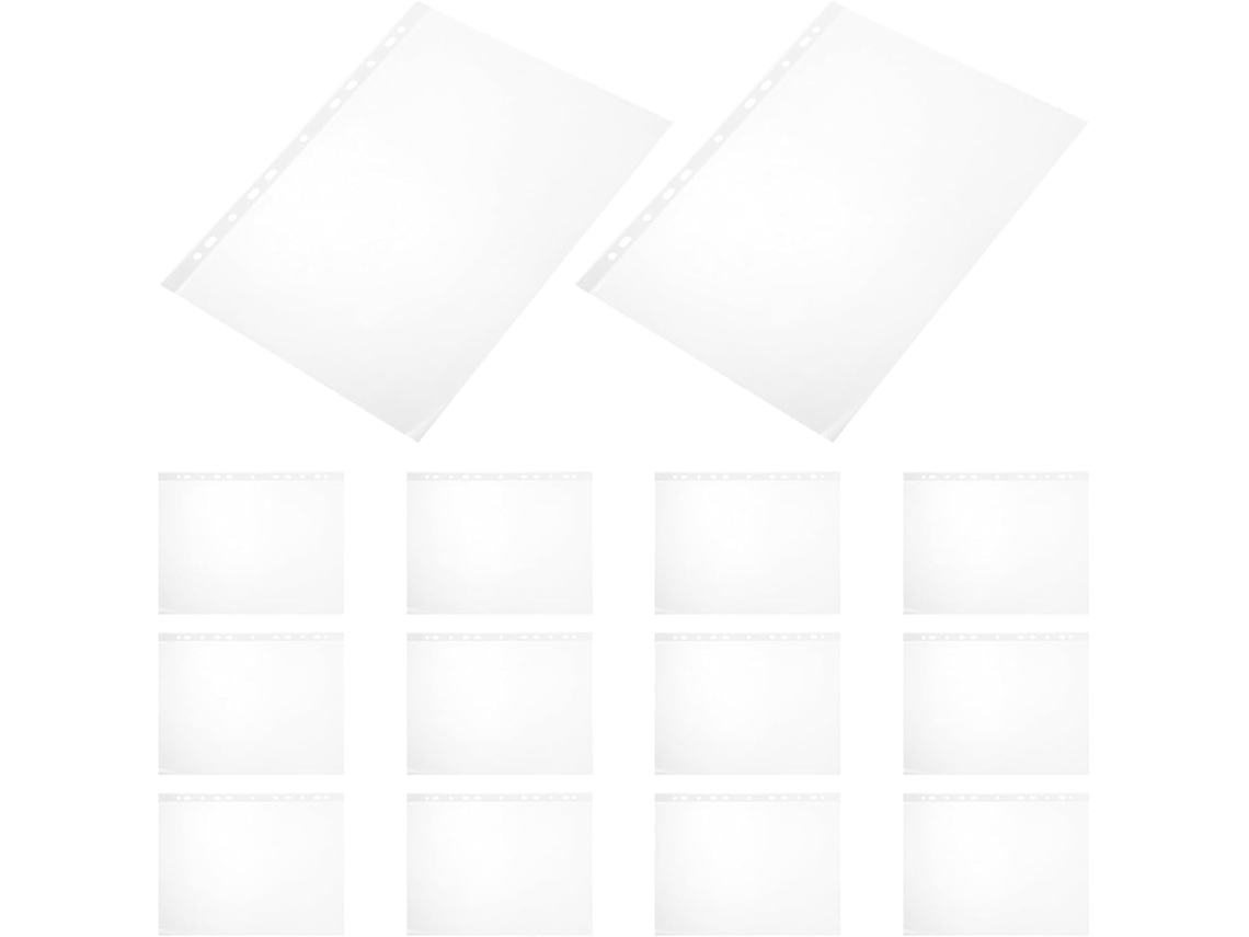 Capas Transparentes De Pvc Para Números De Corrida, 11 Furos, Compatíveis Com Fichário, Formato
