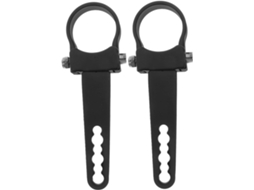 Conjunto Com 2 Suportes Para Farol De Motocicleta, Em Liga Preta De Alumínio, Segura Fixação.