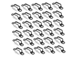 Conjunto De Conectores Ocultos Com Parafusos Fixação Dois Em Um Para Móveis, 30-unidades, Em Aço Manganês Preto, Para