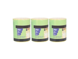 3 rolos de lixa abrasiva de grão 40 para polimento e desbaste de móveis, cor amarela.